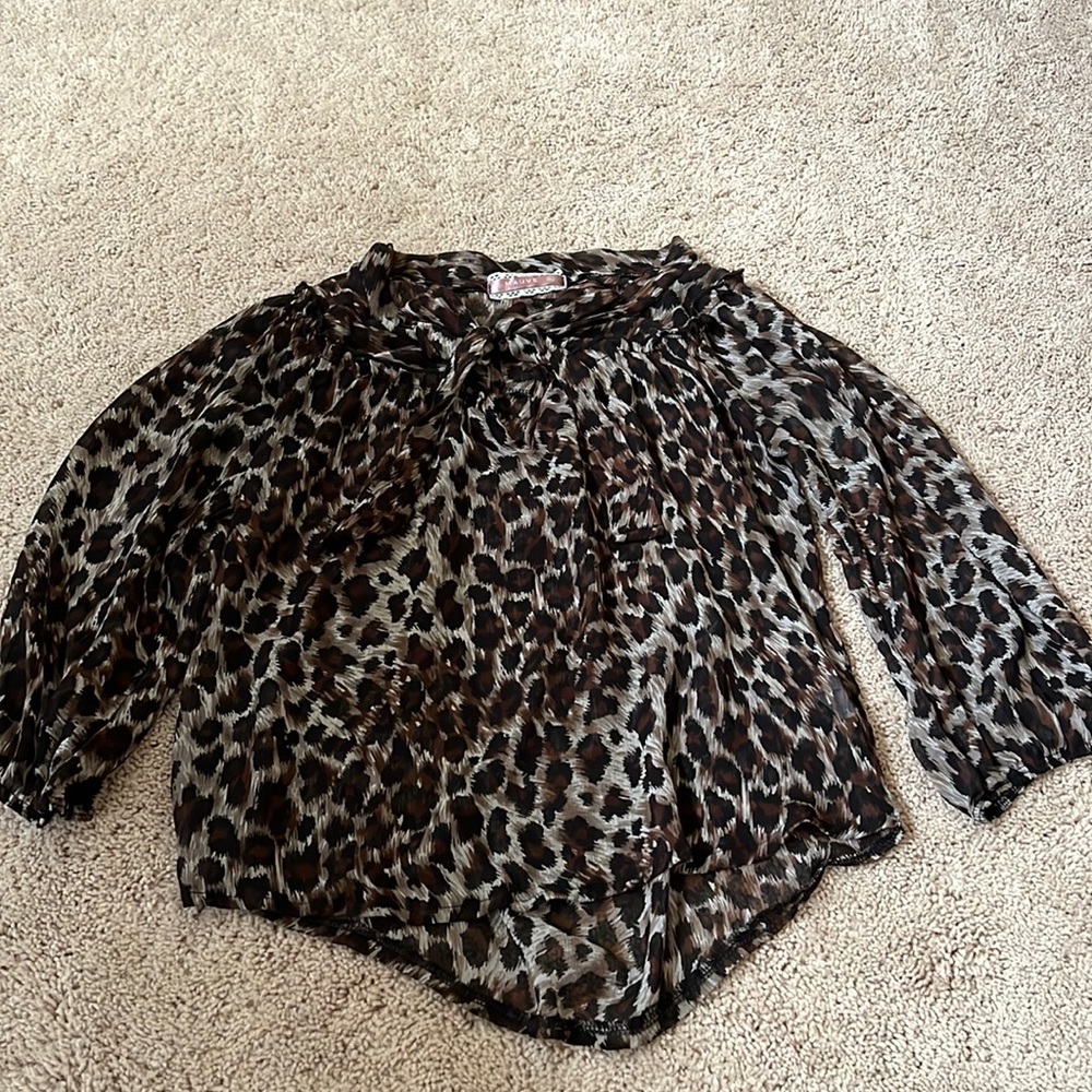 Mauve Cheetah Blouse